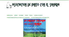 Desktop Screenshot of pintoconelsahara.org