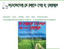 Tablet Screenshot of pintoconelsahara.org